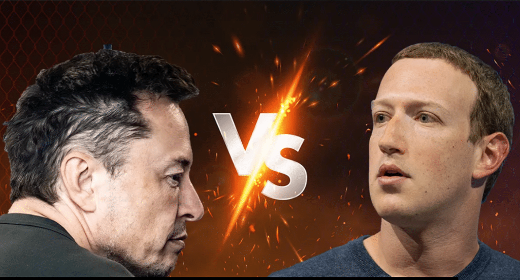 Quem venceria em uma luta de cage entre Musk e Zuckerberg